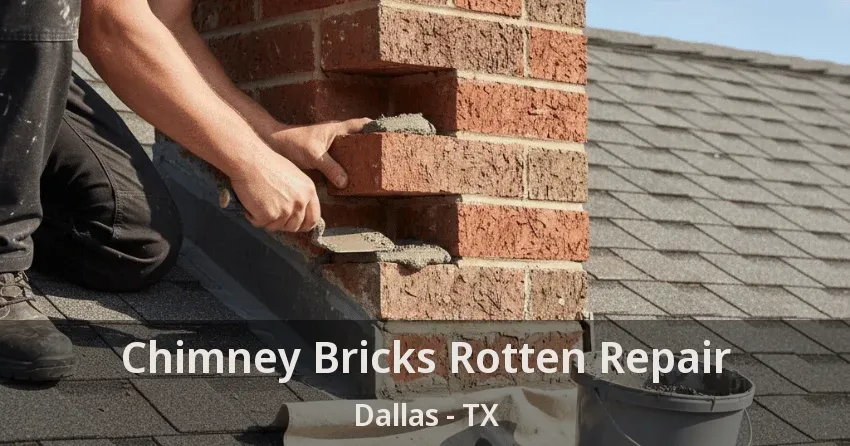 Chimney Bricks Rotten Repair Dallas - TX